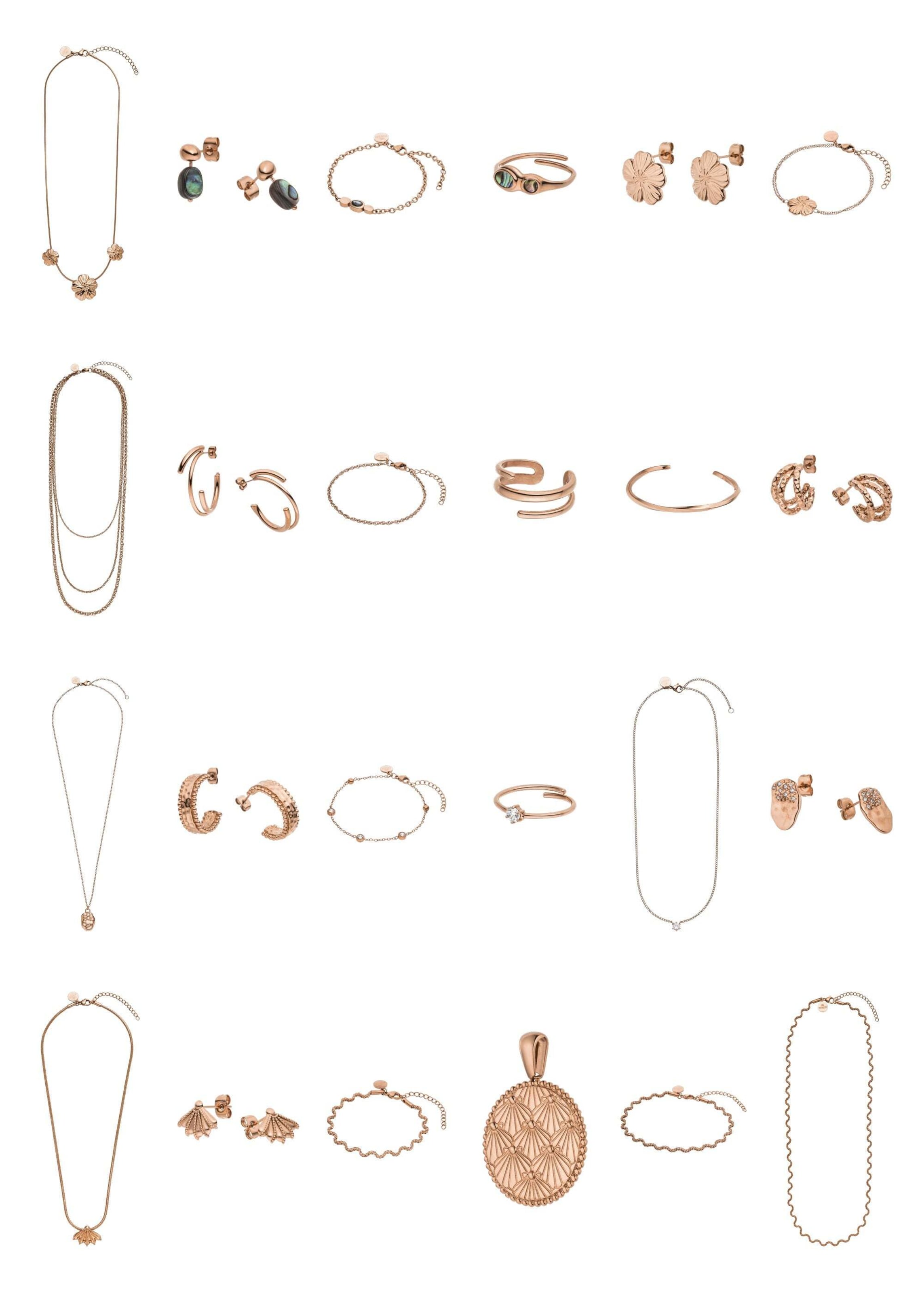 PURELEI Jewelry set ' 2026 ' in Gold: front