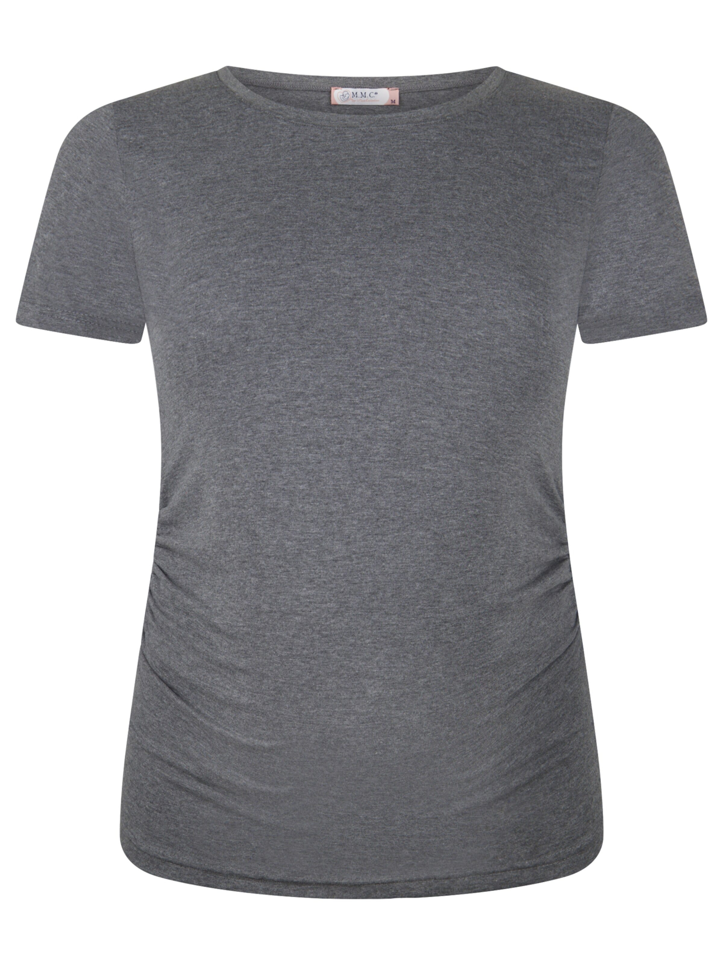 M.M.C. Shirt 'Basic Umstandsmode Kurzarm' in Grey