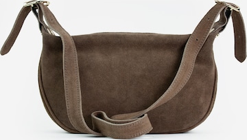 lePelou Schultertasche 'MINA' in Grau: Vorderseite