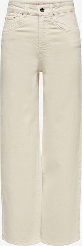 Wide Leg Jean ONLY en beige : devant