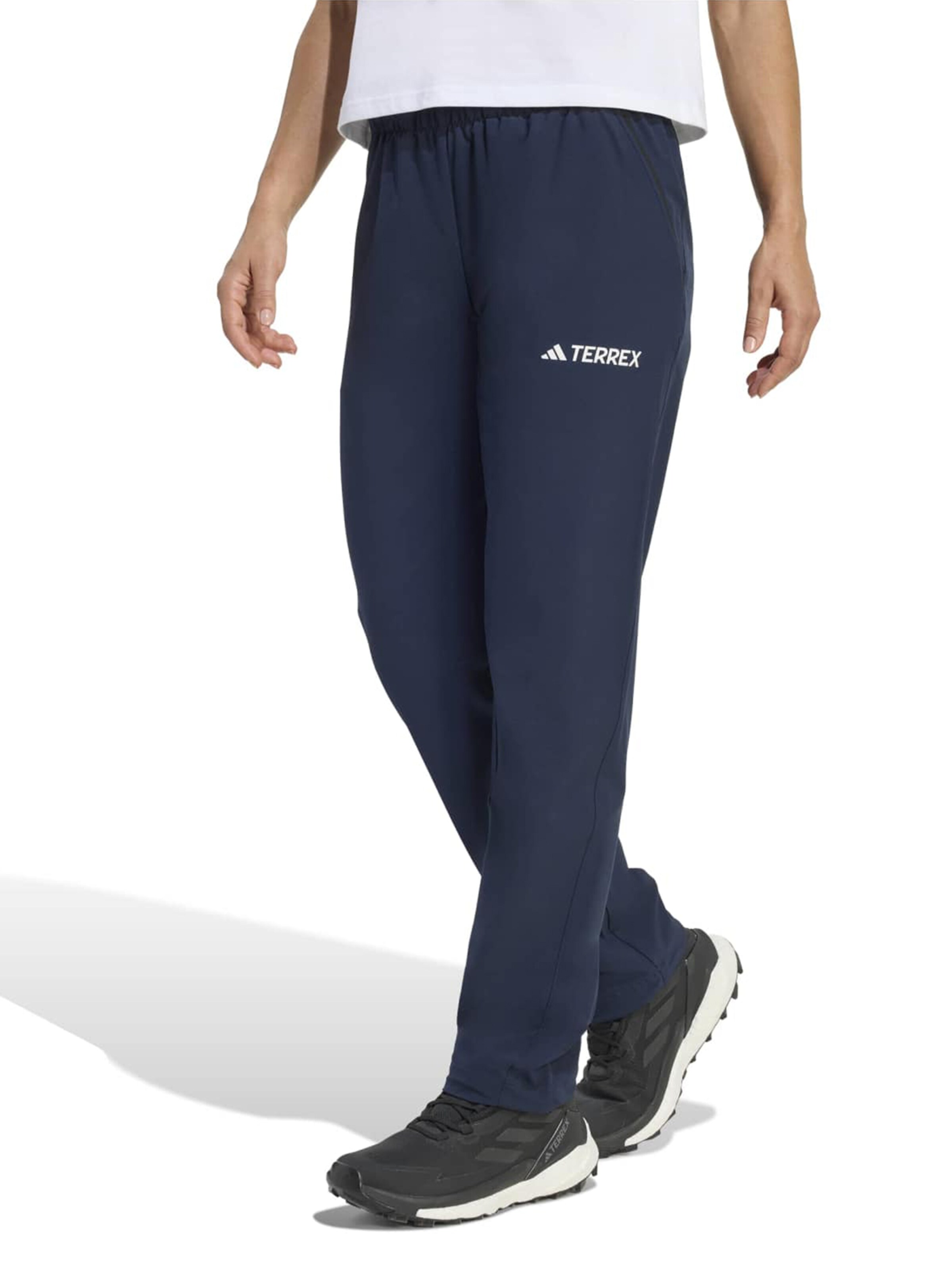 mėlyna ADIDAS TERREX Standartinis Laisvalaikio kelnės 'LITEFLEX': priekis