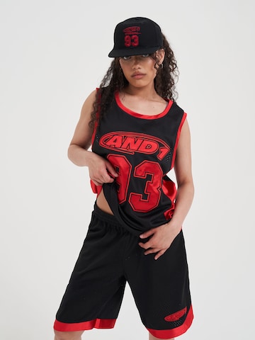 AND1 Shirt '93 Airtex Weste' in Schwarz