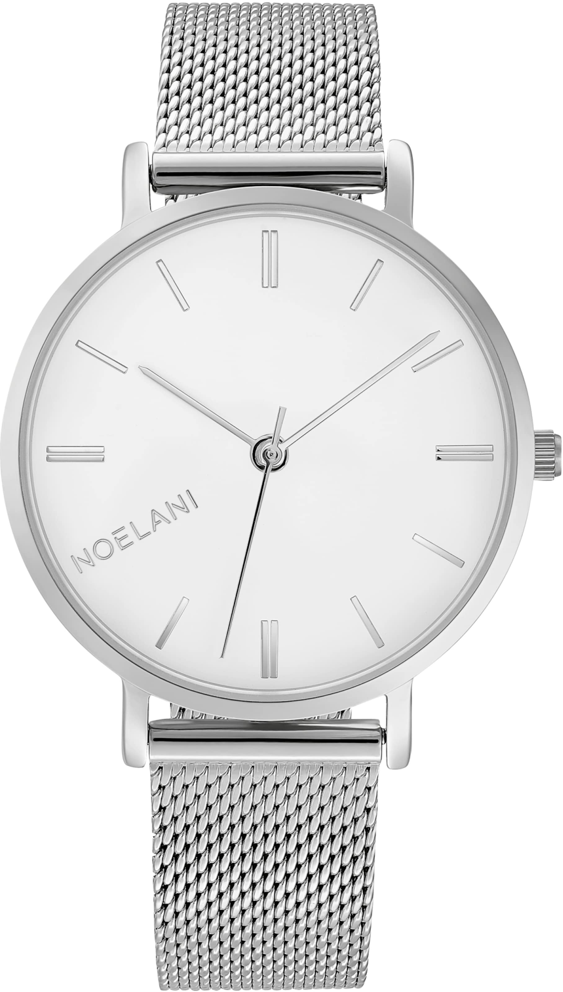 NOELANI Uhr in Silber: Vorderseite