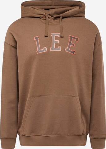 Lee Sweatshirt in Bruin: voorkant