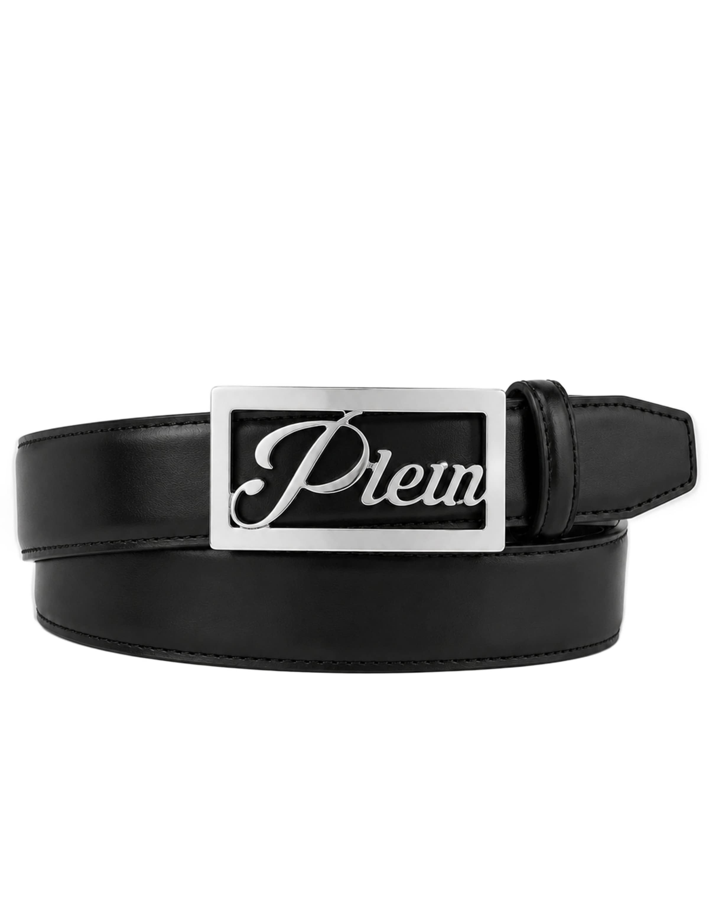 Cintura di Philipp Plein in nero: frontale