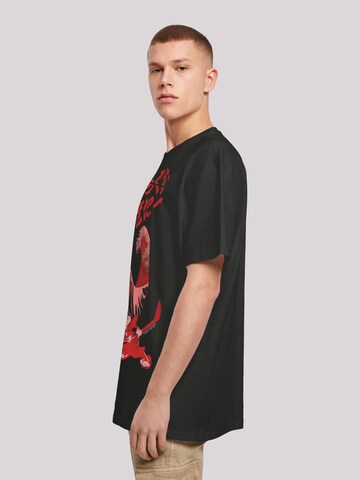 F4NT4STIC Shirt 'Looney Tunes Bugs Bunny Shogun ' in Zwart