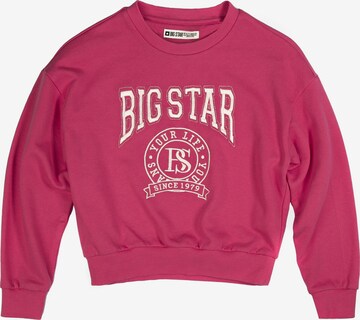 Sweat 'GEORGINA' BIG STAR en rose : devant