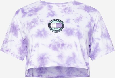 Tommy Jeans Curve Shirt in Jade / Purple / Black / White, Item view