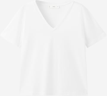 MANGO Majica 'CHALSPI' | bela barva: sprednja stran