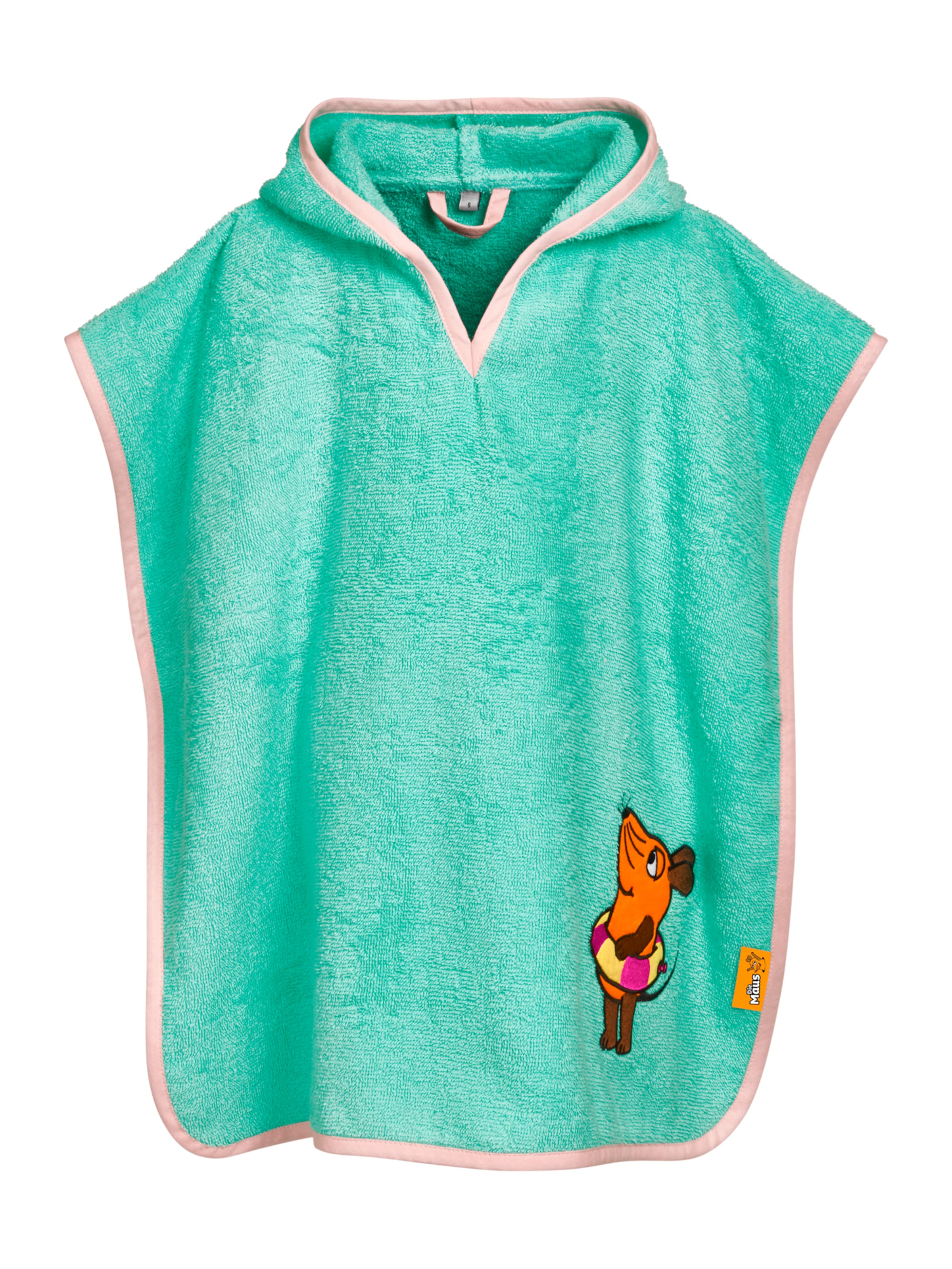 zaļš PLAYSHOES Peldmētelis 'DIE MAUS SCHWIMMRING': no priekšpuses