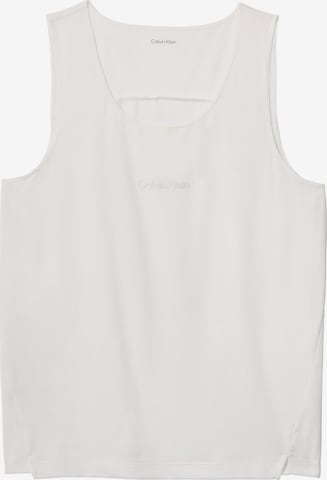 T-Shirt Calvin Klein en blanc : devant