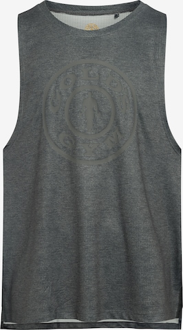 T-Shirt 'PIERCE' GOLD´S GYM APPAREL en gris : devant