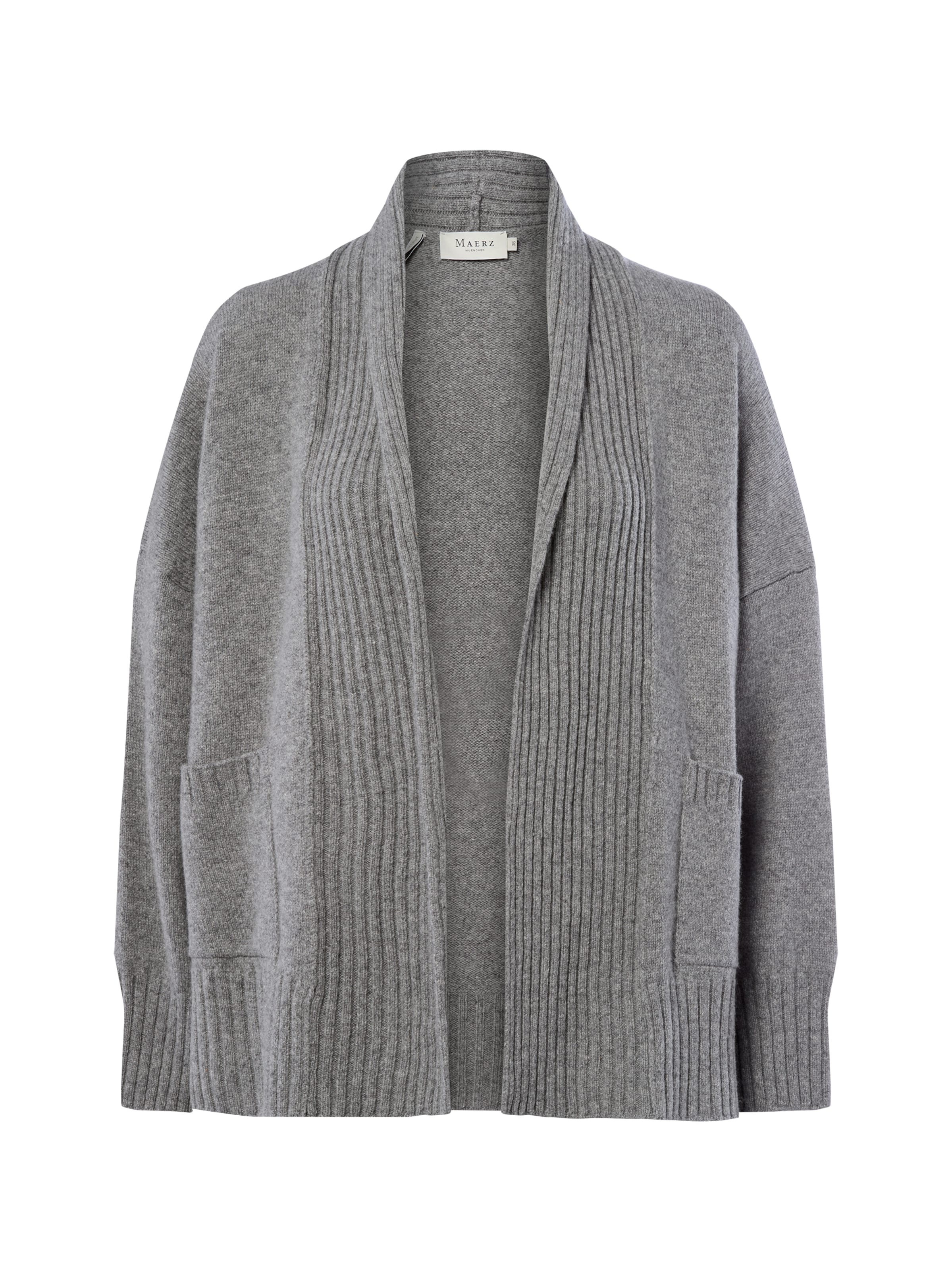 MAERZ Muenchen Knit cardigan in Grey: front