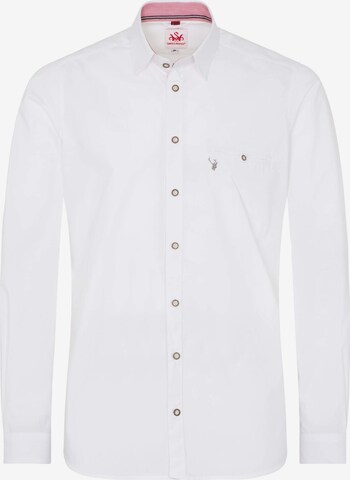 SPIETH & WENSKY Trachtenhemd "Perdix" in Weiß: front