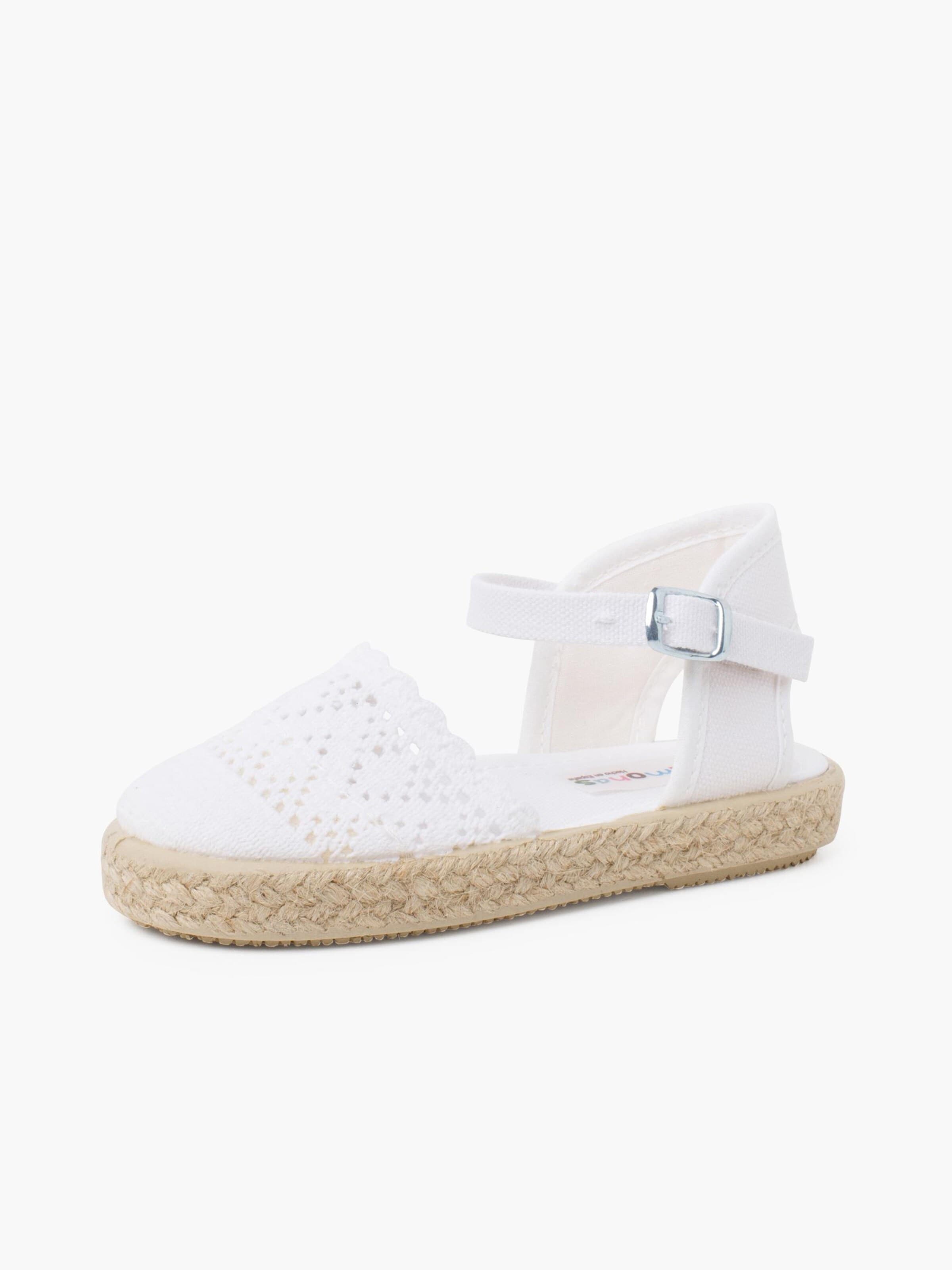 Sandales Pisamonas en blanc : devant