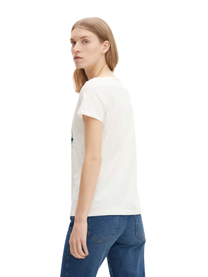 Classic Tops TOM TAILOR T-shirts Off White