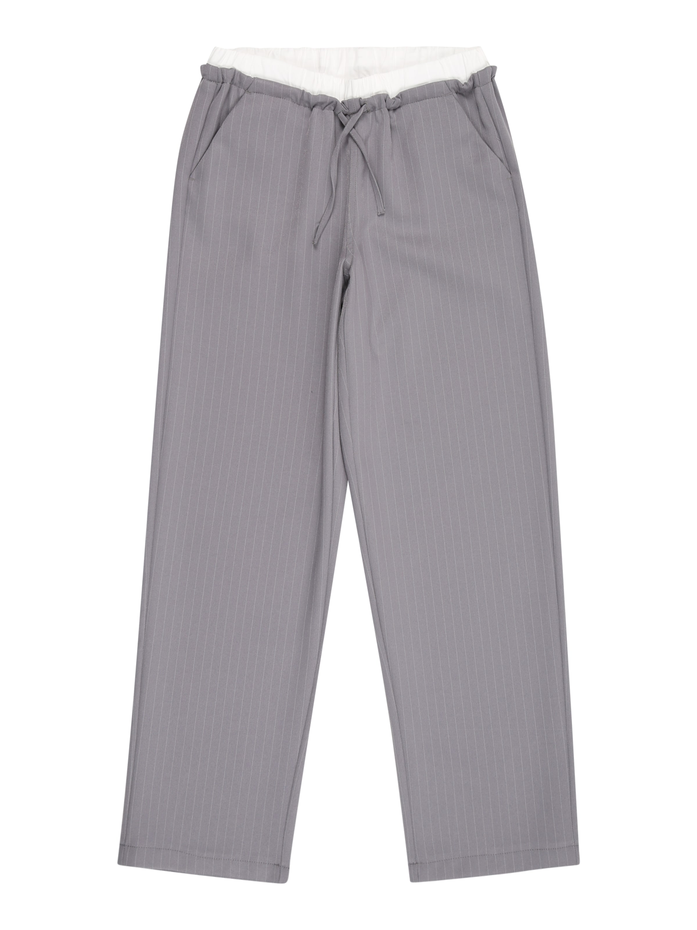 ONLY GIRLS Široke hlačnice Hlače | siva barva: sprednja stran