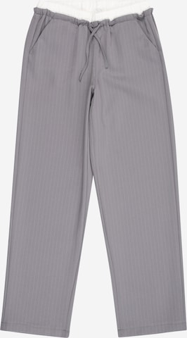 pilka ONLY GIRLS Plačios klešnės Kelnės: priekis