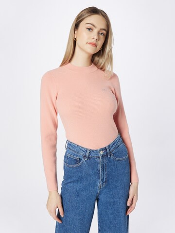 LEVI'S ® Свитер 'Crew Rib Sweater' в Ярко-розовый: спереди