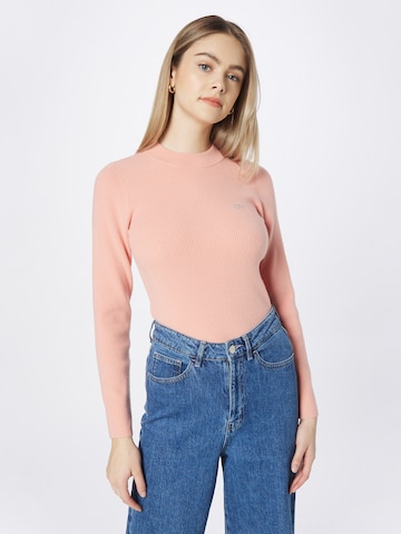 LEVI'S ® Pulover 'Crew Rib Sweater' | roza barva: sprednja stran