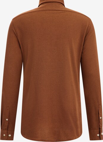WE Fashion - Ajuste estrecho Camiseta en marrón