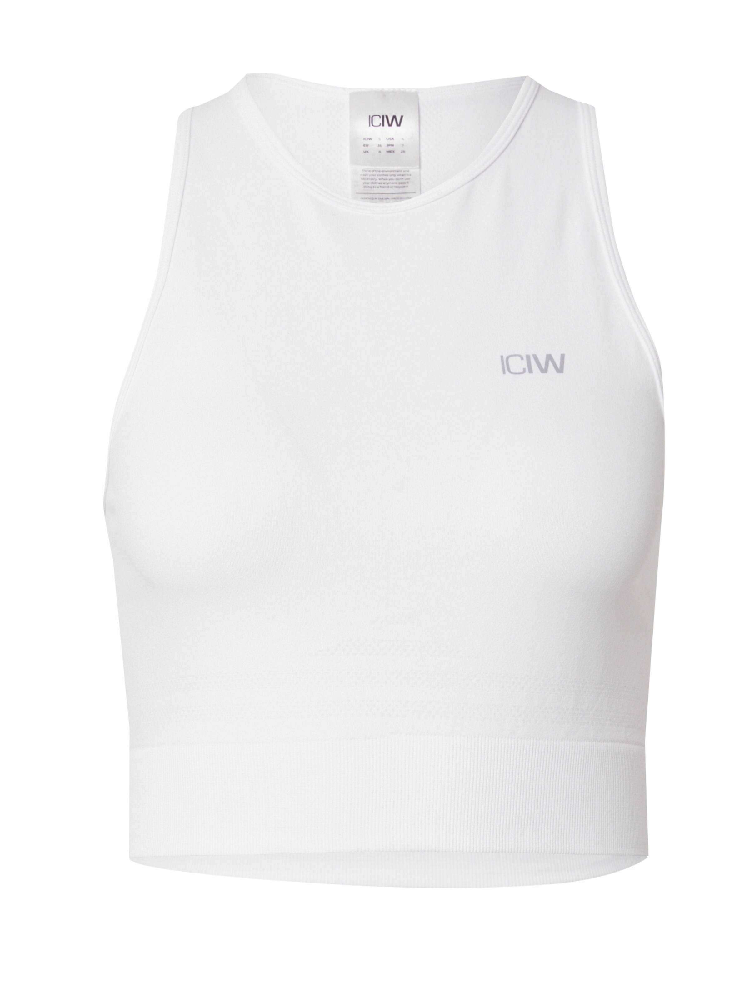 ICANIWILL Sports top 'Define' in White: front
