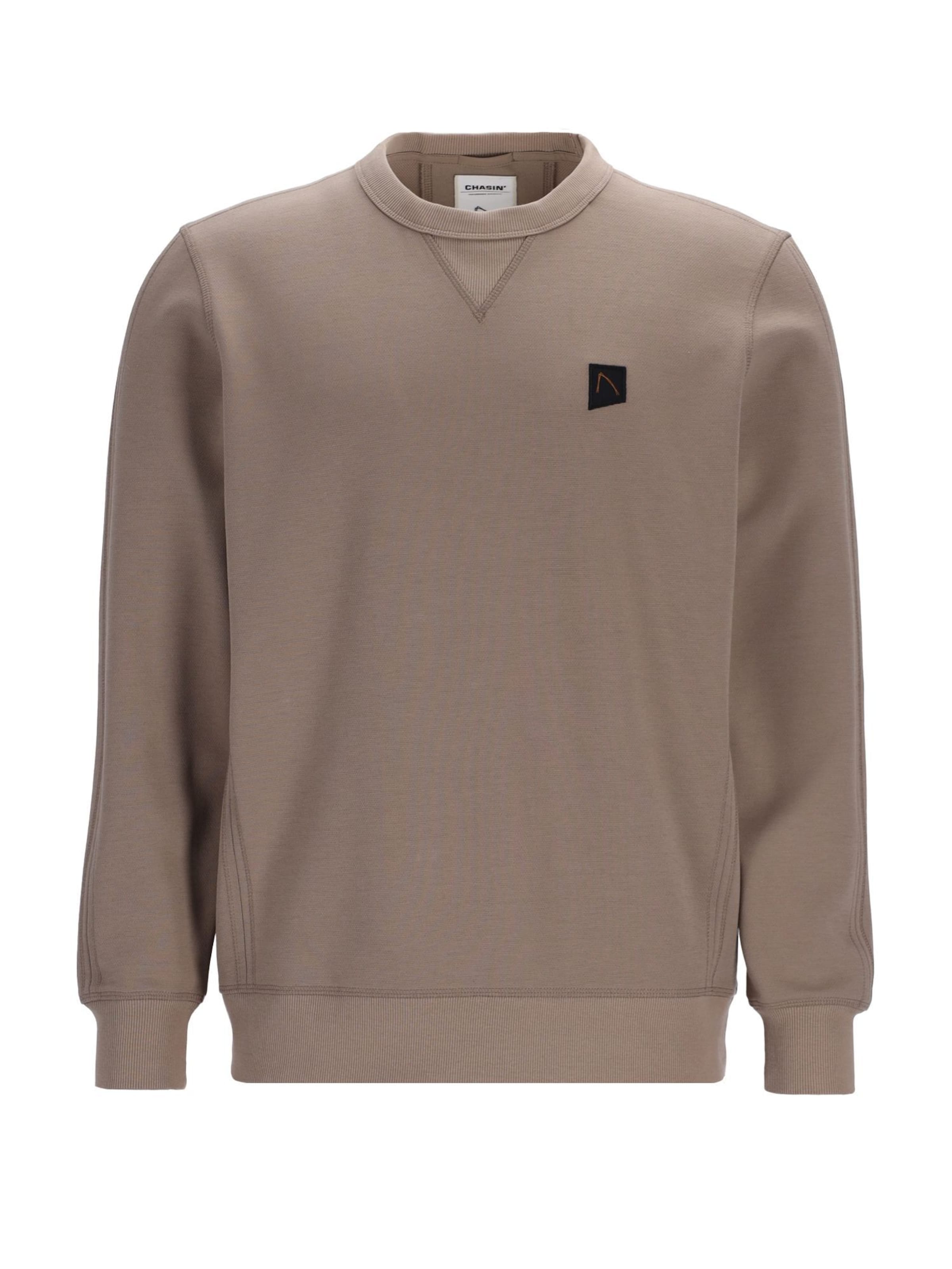 Sweat-shirt 'Ryder' CHASIN' en beige : devant