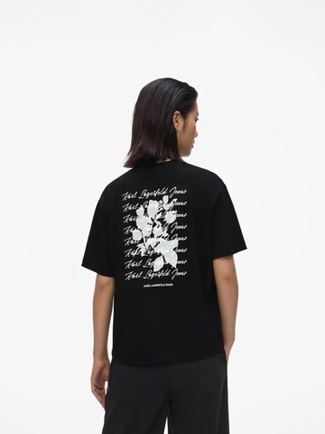 T-shirt KARL LAGERFELD JEANS en noir : devant