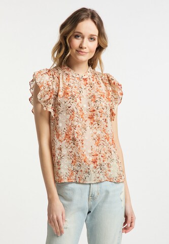 DreiMaster Vintage Blouse in Oranje: voorkant