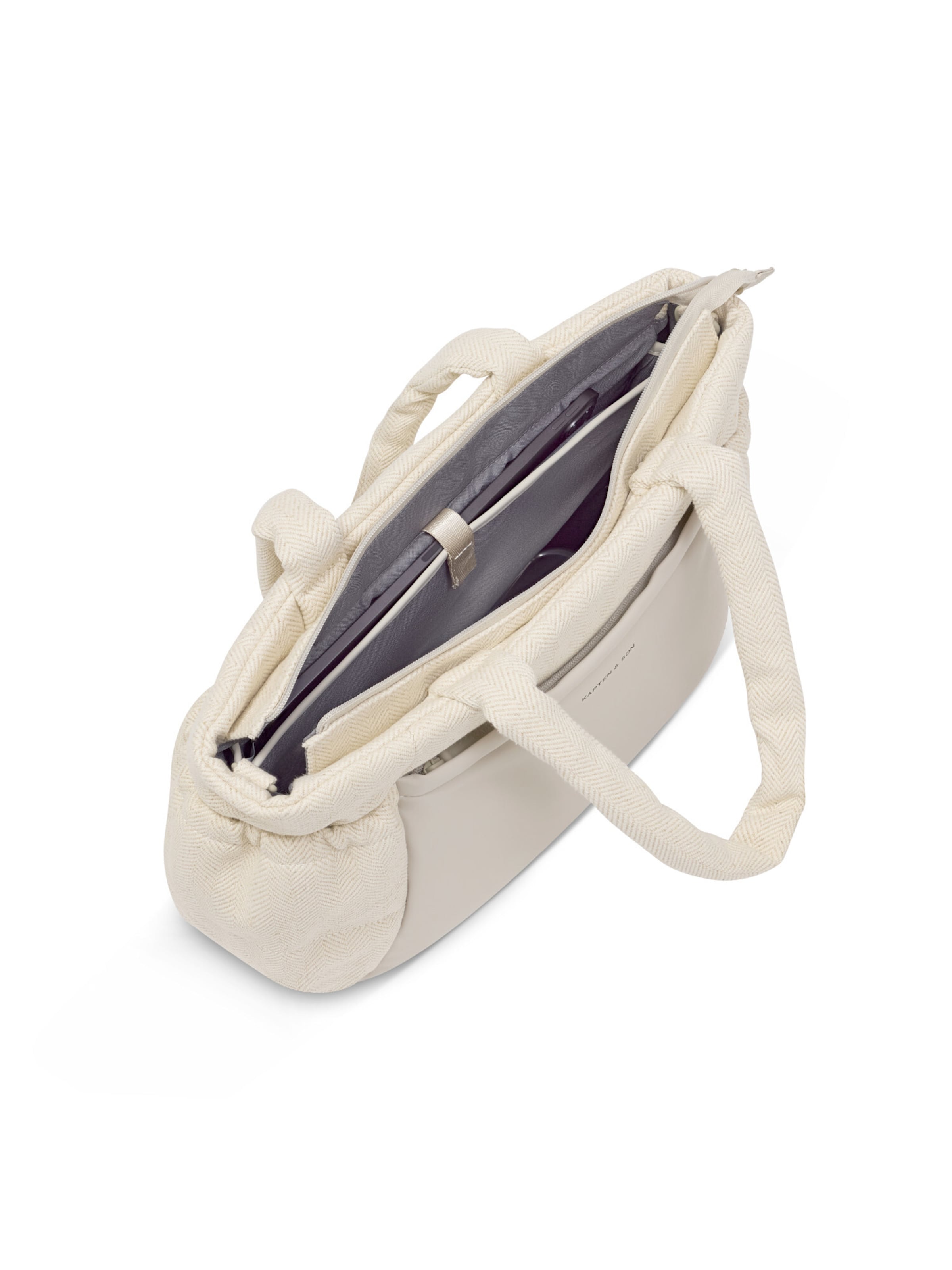 Kapten & Son Shopper 'Hellvi Cloud Medium'‌‌‌‌‌‌‌‌ in Weiß