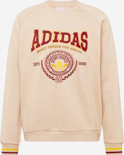 ADIDAS ORIGINALS Sweatshirt in Camel / Lime / Dark red, Item view