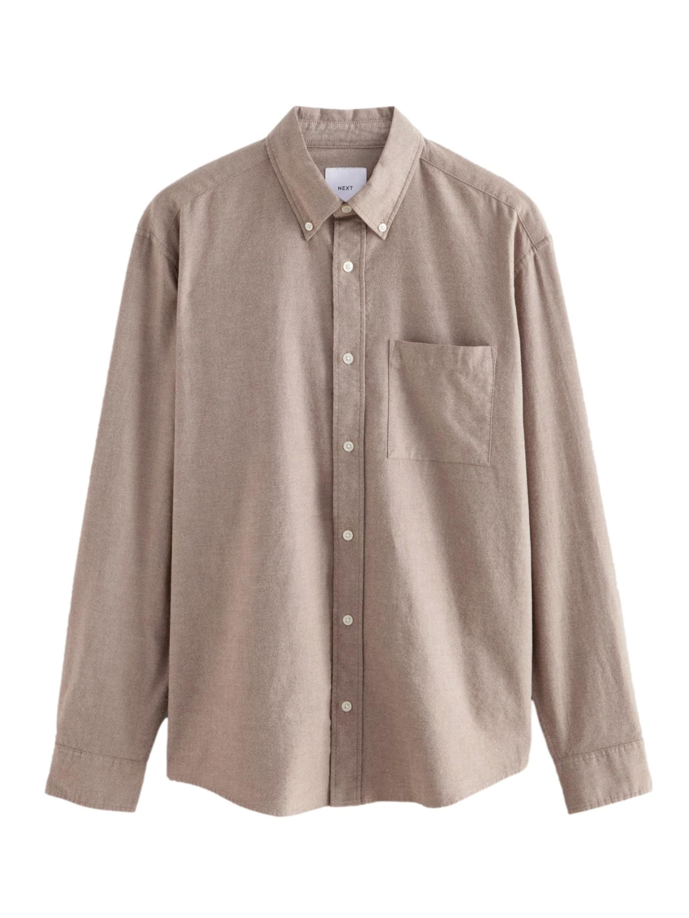 Next Overhemd in Beige: voorkant