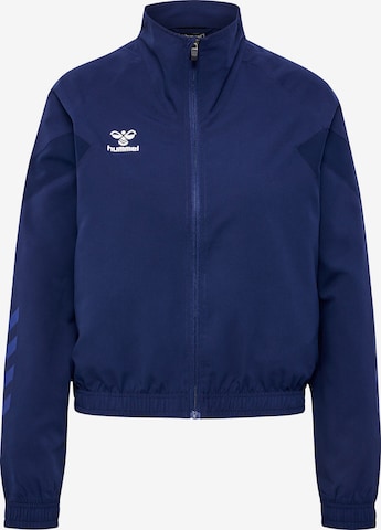Veste de sport 'Travel' Hummel en bleu : devant