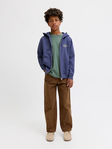 Jack & Jones Junior Кофта на молнии 'JORNORREBRO TYPO' в Синий