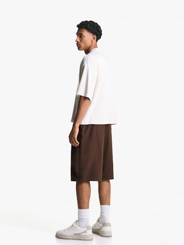 Bershka Loosefit Broek in Bruin
