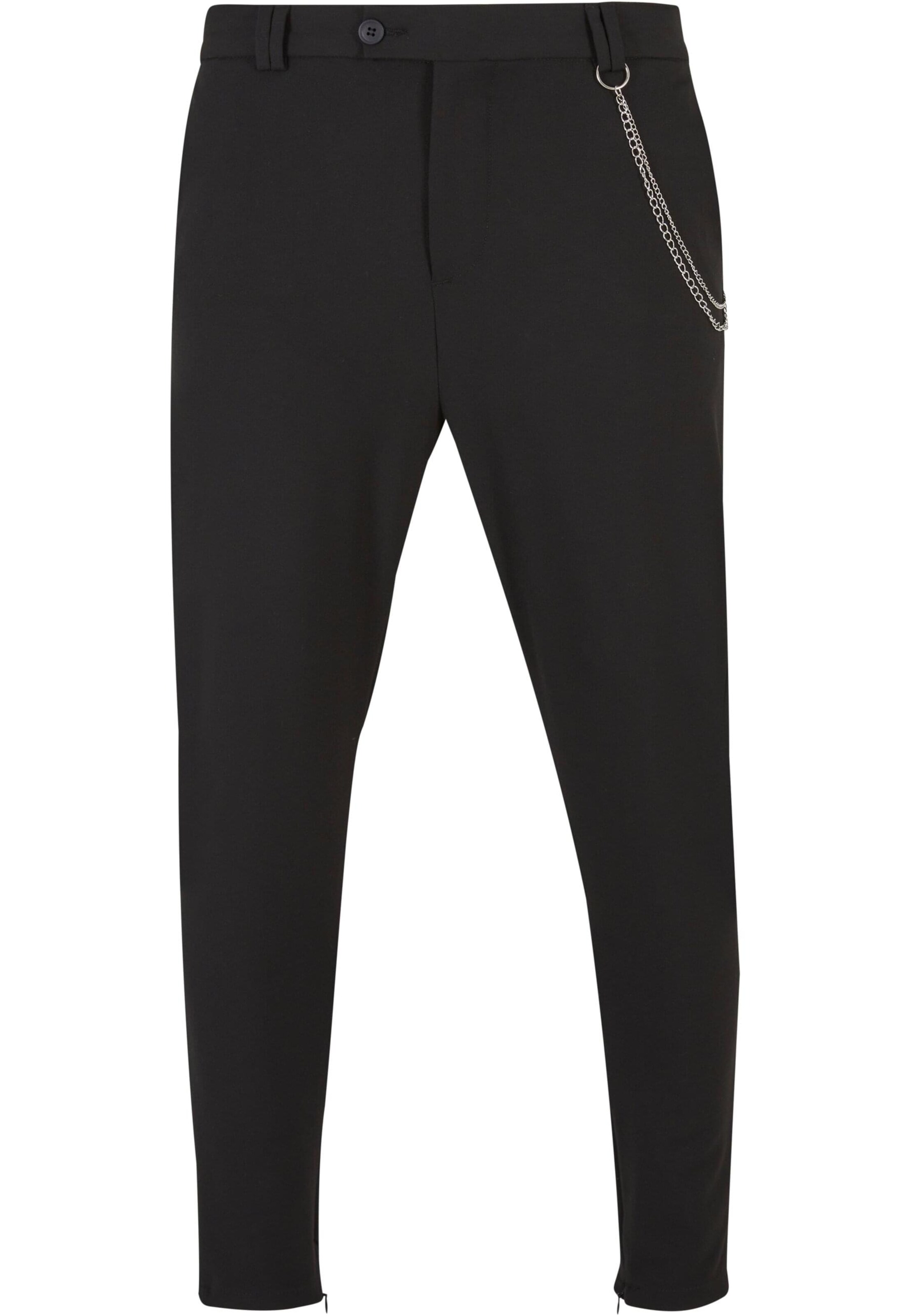 2Y Premium Slimfit Hose in Schwarz: Vorderseite