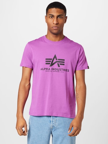 ALPHA INDUSTRIES T-Shirt in Pink: predná strana