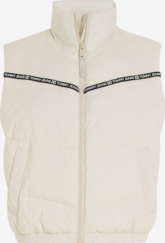 Gilet Tommy Jeans en beige : devant