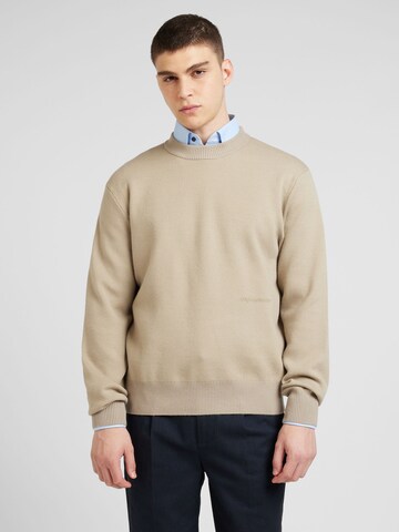 Pull-over 'JORVESTERBRO' JACK & JONES en gris : devant