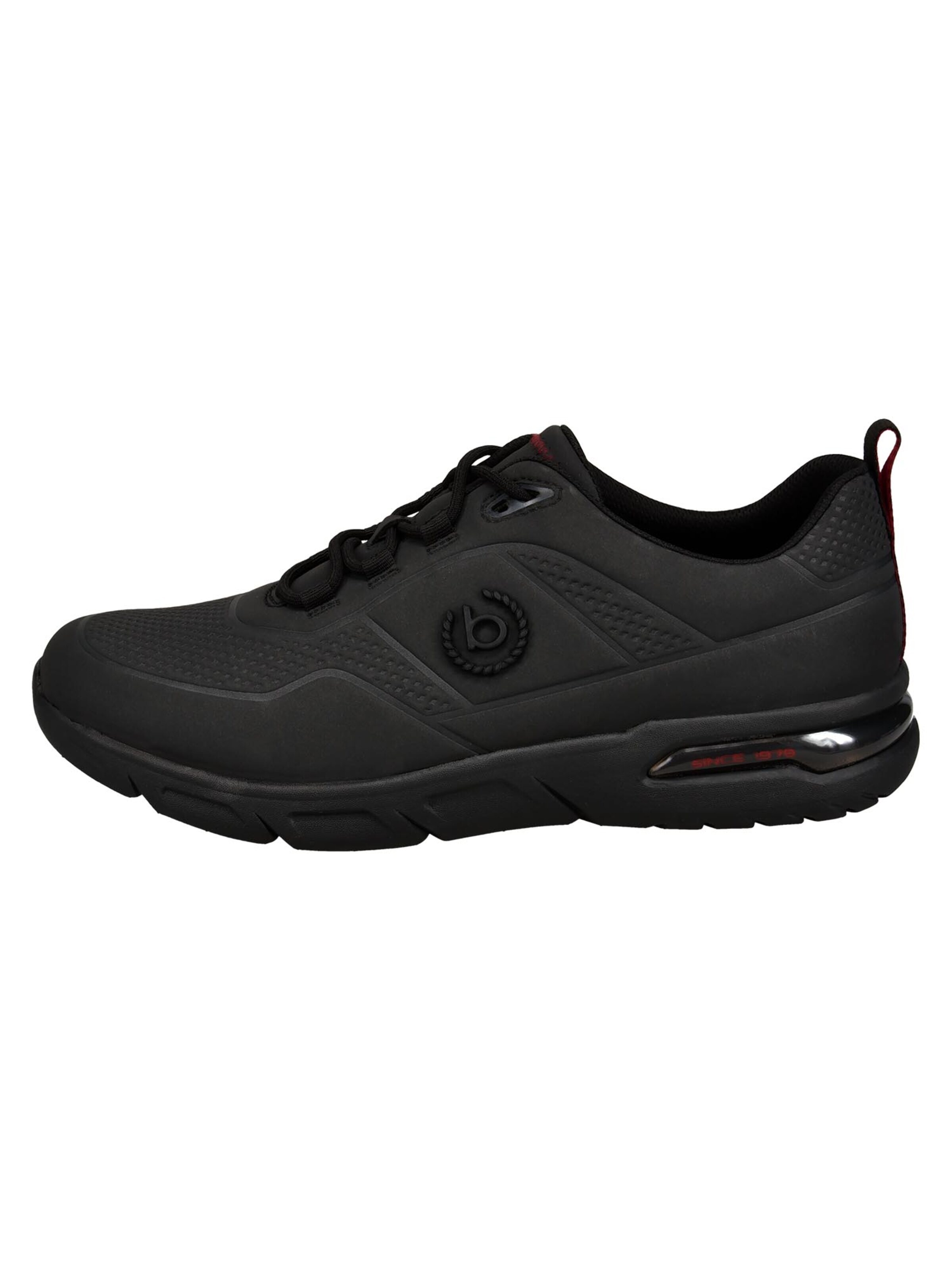 bugatti Sneakers laag 'Basic' in Zwart: voorkant