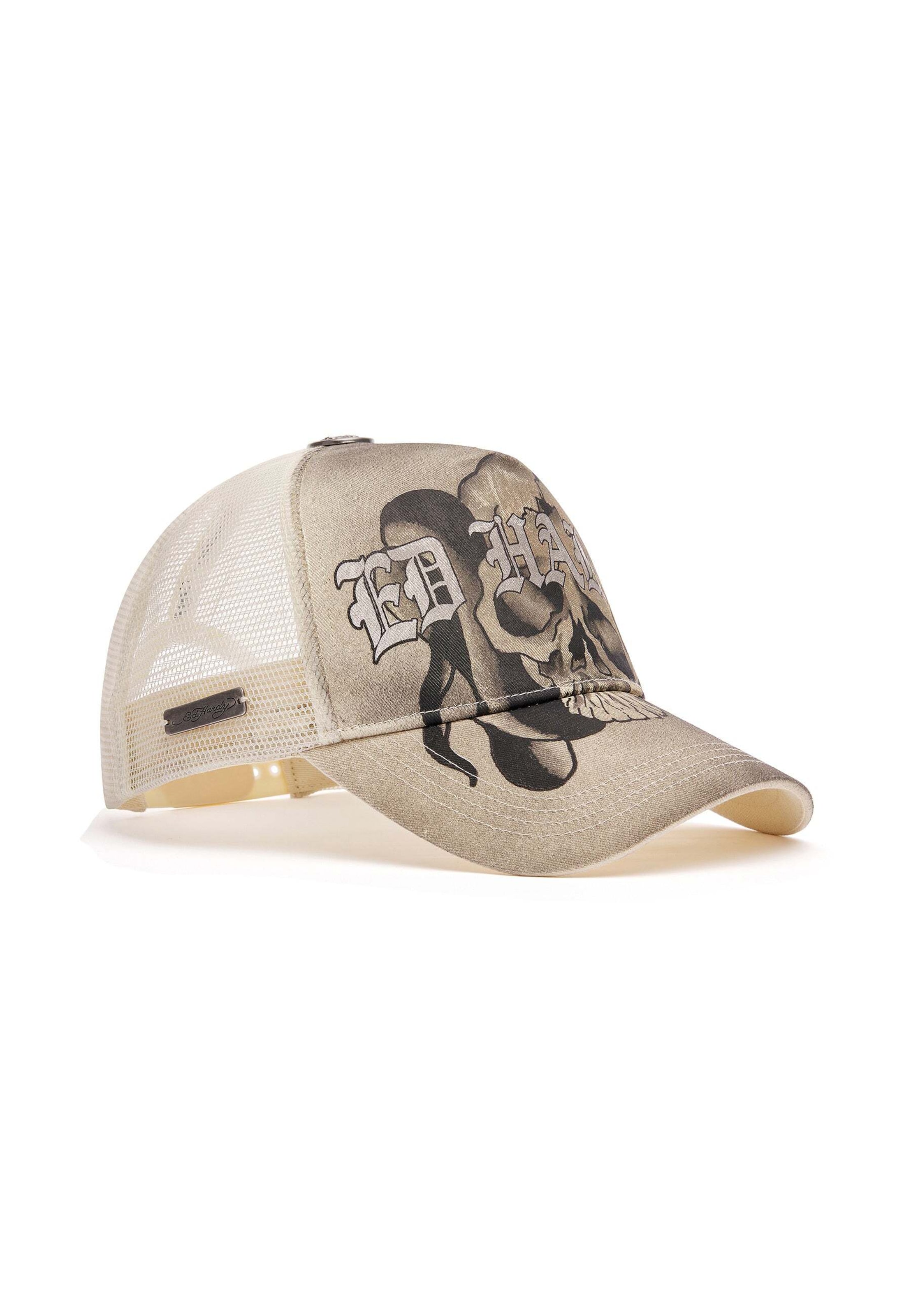 Ed Hardy Keps 'Gothic Skull' i beige