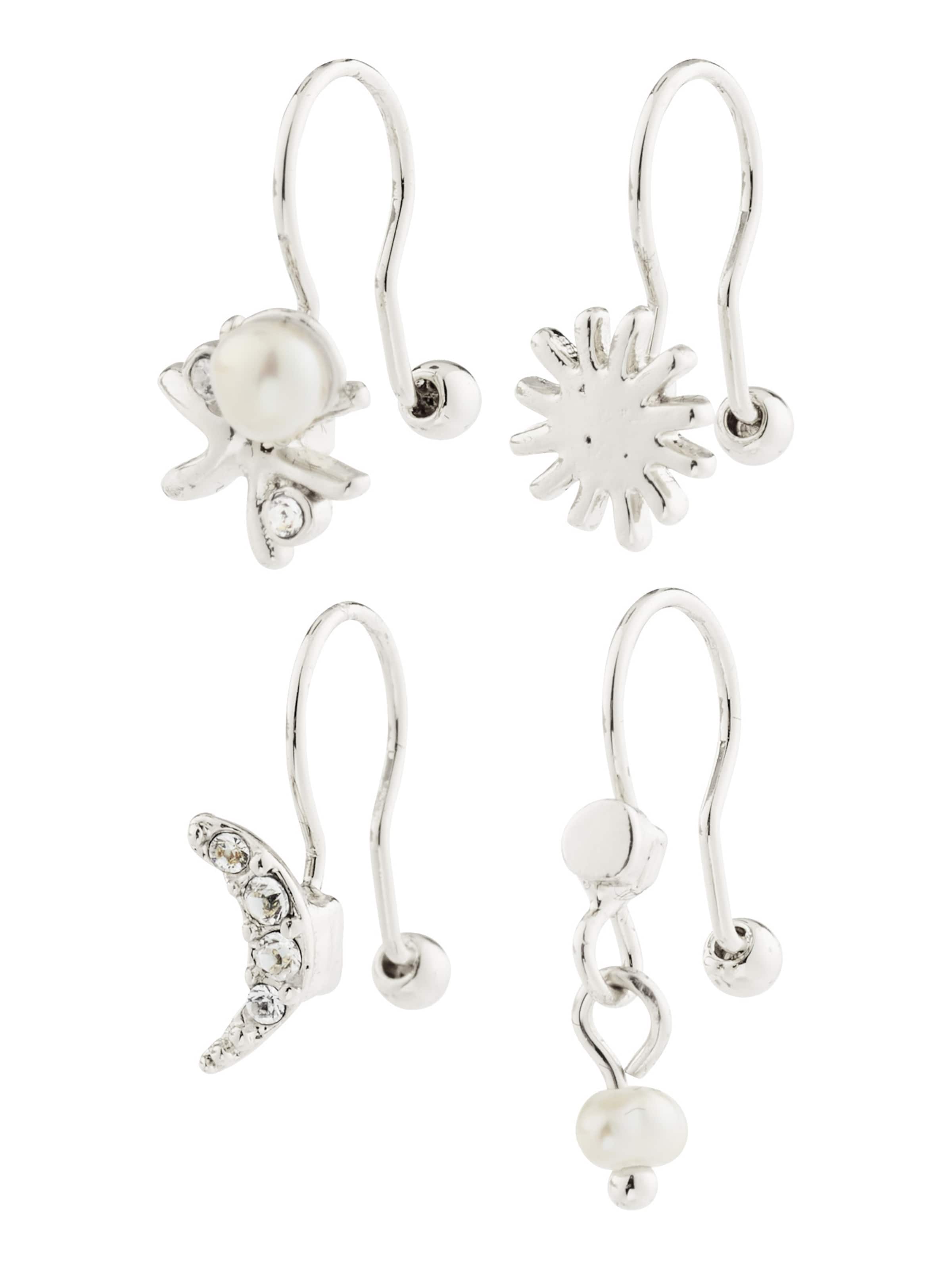 Orecchini ' Evon ' di Pilgrim in argento: frontale