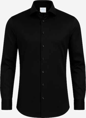 Vercate - Camisa clássica 'No. 2' em preto: frente