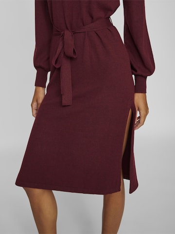 VILA Knit dress in Red