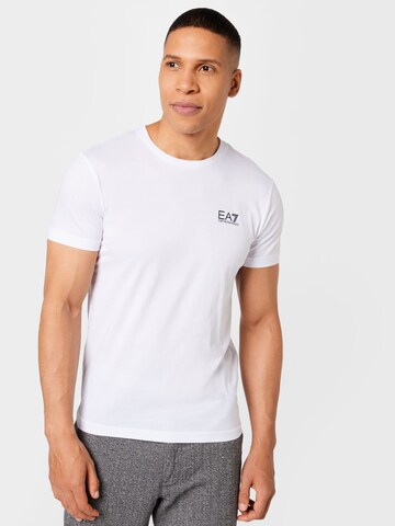 EA7 Emporio Armani Тениска в бяло: отпред