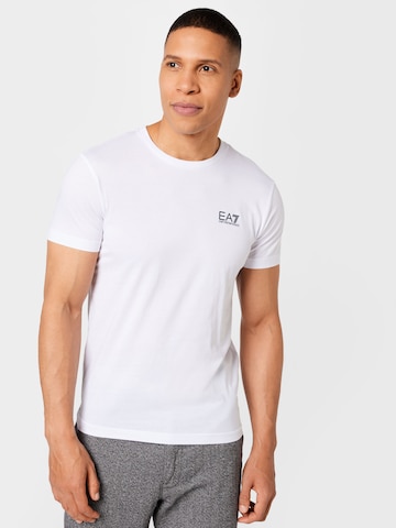 T-Shirt EA7 Emporio Armani en blanc : devant