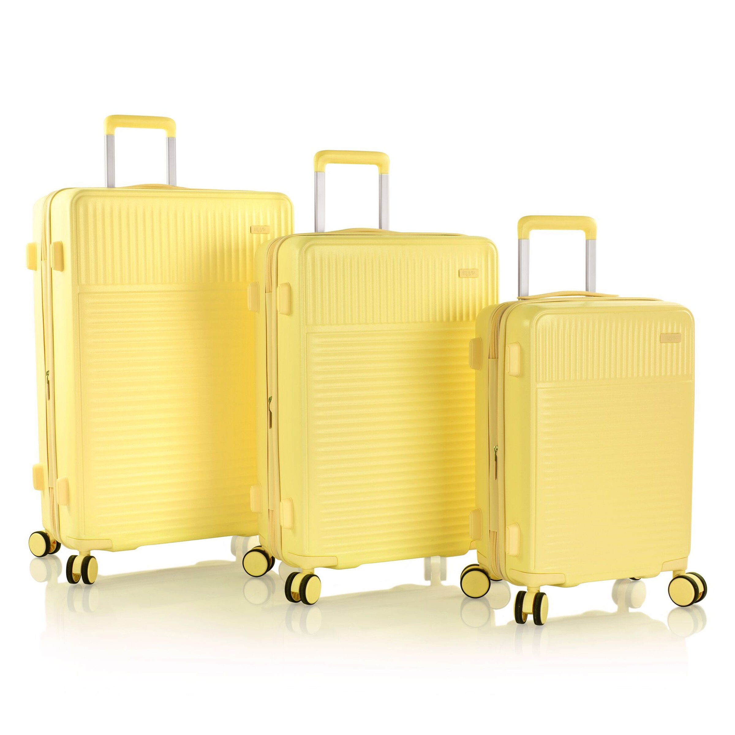 Heys Suitcase Set 'Pastel ' in Yellow: front