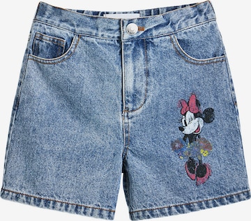 Regular Jean 'Minnie Mouse' Desigual en bleu : devant