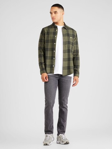 Lee - Regular Fit Camisa 'LEESURE' em verde