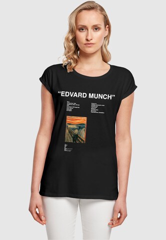 Merchcode Shirt 'APOH - Munch Edvard' in Zwart: voorkant